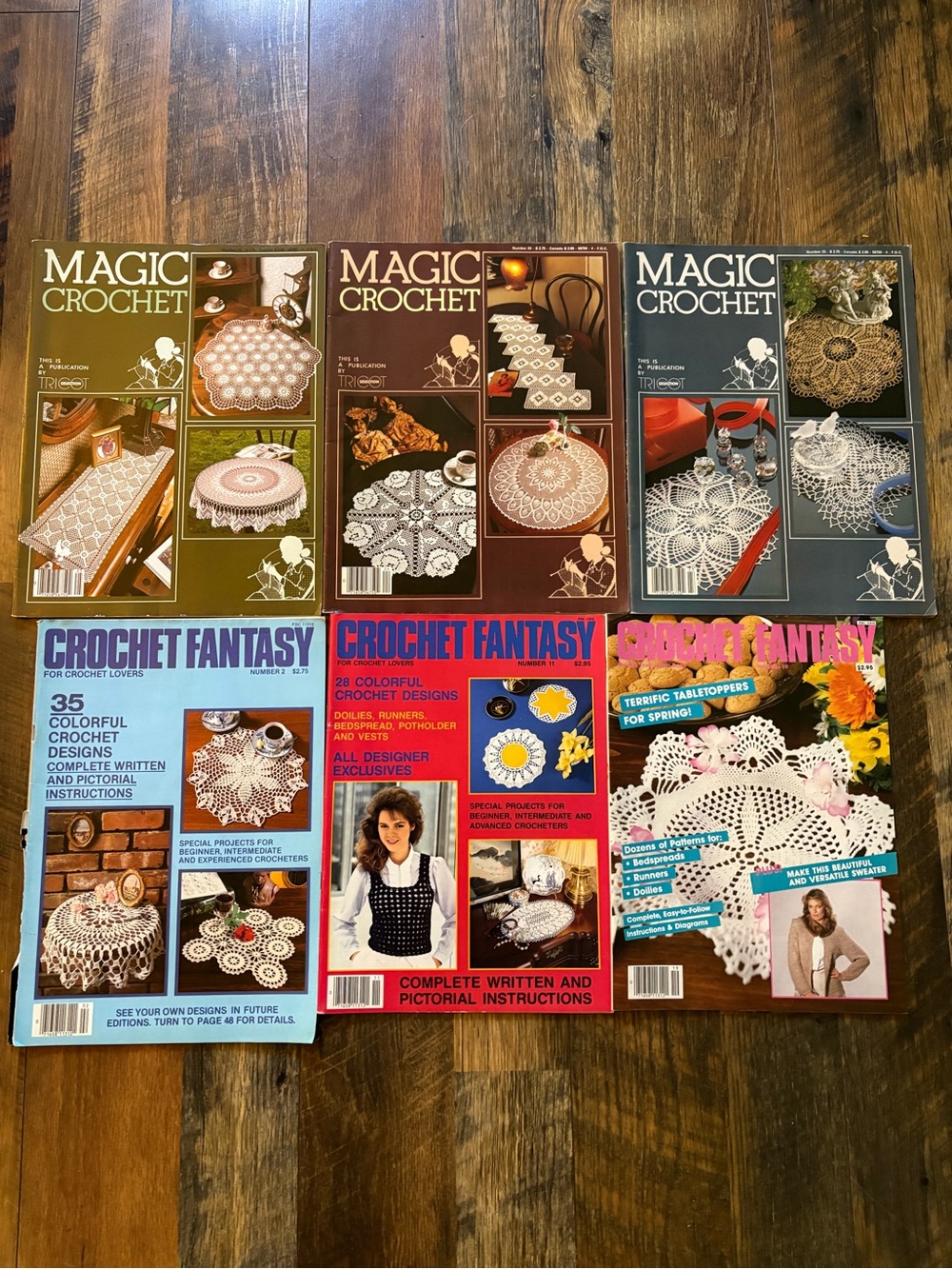 Lot of 6 Magic Crochet & Crochet Fantasy Magazines